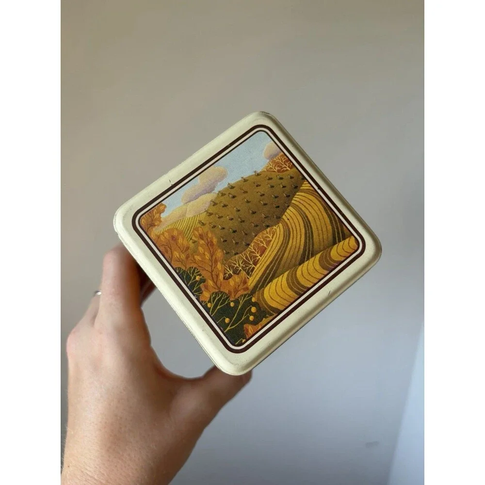 Cornucopia by Celeste Small Square Tin w/ Lid